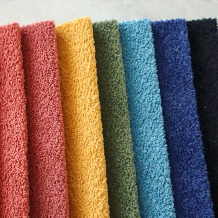 Multi-Color Sherpa Fleece Upholstery Fabric suppliers